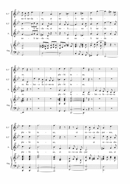 Veni Domine For Ssa Choir And Organ Page 2