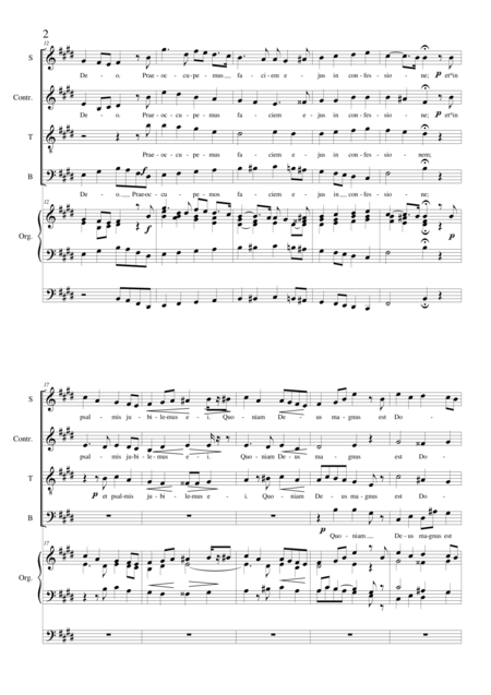 Venite Exsultemus Choir Satb And Organ Page 2