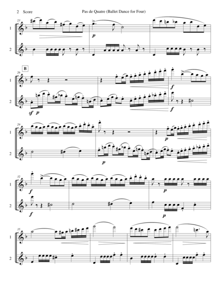 Verdi Ballet Music Set For Flute Duet From Jerusalem Act Iii Page 2