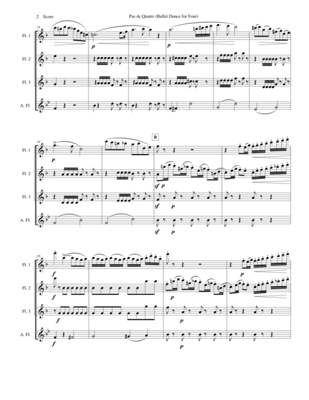 Verdi Ballet Music Set For Flute Quartet From Jerusalem Act Iii Page 2