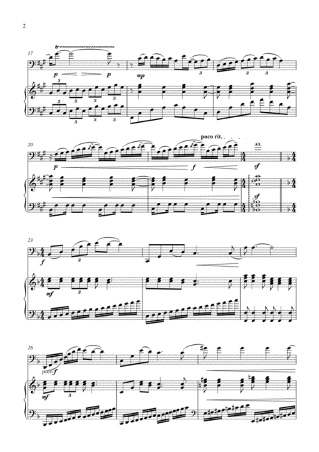 Verlaine For Cello And Piano Page 2