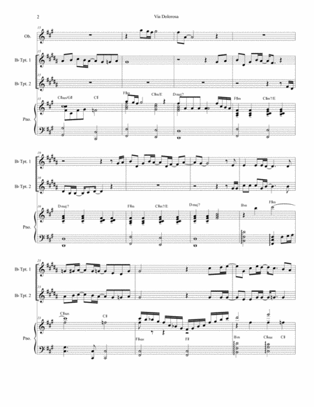 Via Dolorosa Duet For Bb Trumpet Page 2