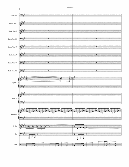 Victorious Chicago Full Score Set Of Parts Page 2