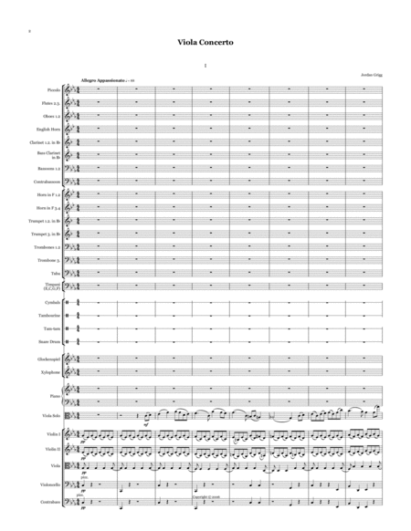 Viola Concerto Score And Parts Page 2