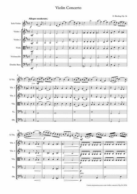 Violin Concerto Op 36 For Violin And String Orchestra Page 2