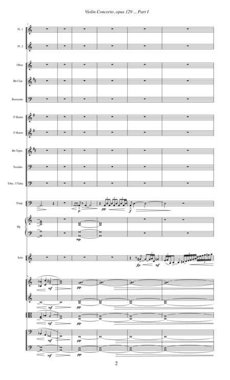 Violin Concerto Opus 129 2009 Part 1 Page 2