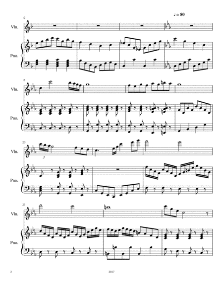 Violin Solo No 3 Page 2