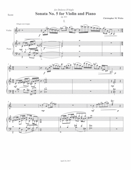 Violin Sonata No 5 Page 2