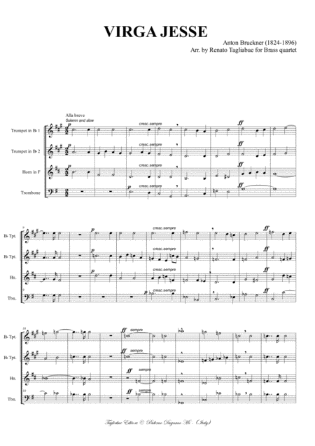 Virga Jesse Bruckner A Arr For Brass Quartet Page 2