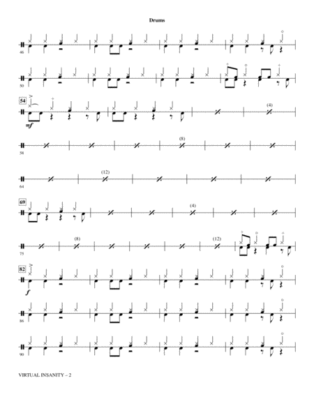 Virtual Insanity Arr Mark Brymer Drums Page 2