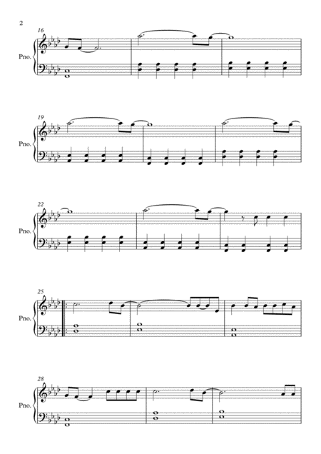 Viva La Vida By Coldplay Easy Piano Page 2