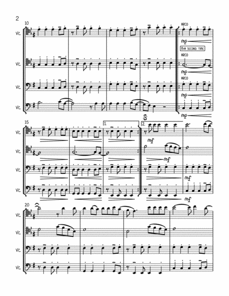 Viva La Vida Cello Quartet Page 2