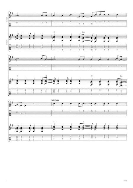 Viva La Vida Duet Guitar Tablature Page 2