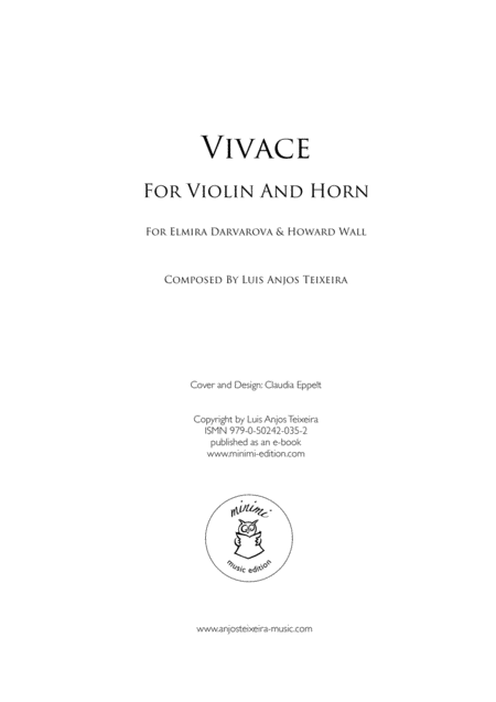 Vivace For Violin And Horn Page 2