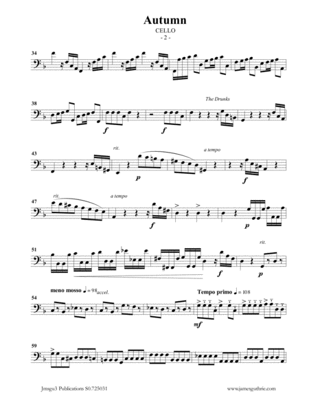 Vivaldi Autumn From The Four Seasons For Flute Piano Quintet Page 2