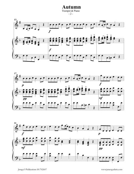 Vivaldi Autumn From The Four Seasons For Trumpet Piano Page 2