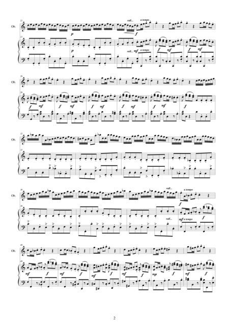 Vivaldi Concerto In A Minor Rv 536 For Oboe And Piano Page 2