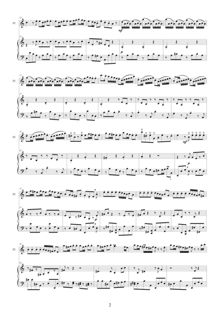 Vivaldi Concerto In A Minor Rv365 N 6 Op 3 For Flute And Piano Page 2