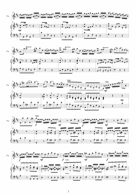 Vivaldi Concerto No 11 In D Major Op 4 Rv 204 For Violin And Piano Page 2