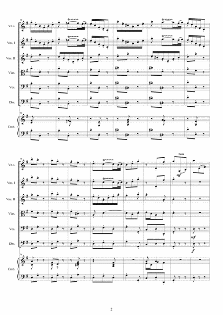 Vivaldi Concerto No 12 In G Major Rv 298 Op 4 For Violin Solo Strings And Cembalo Page 2