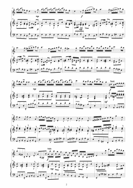 Vivaldi Concerto No 6 In C Major Il Piacere Rv 180 Op 8 For Violin And Piano Page 2