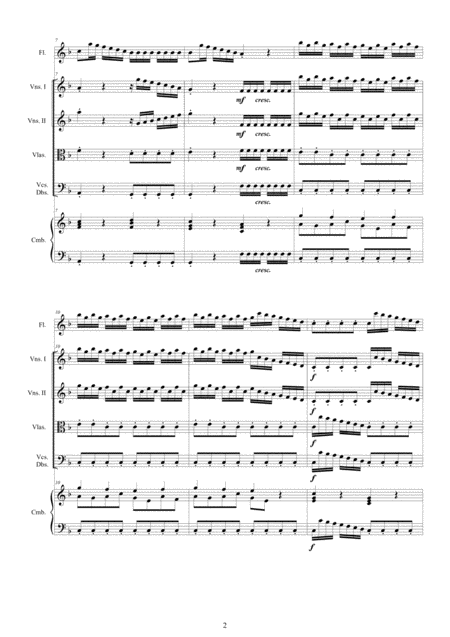 Vivaldi Flute Concerto No 1 In F Major Op 10 Rv 433 For Flute Strings And Cembalo Page 2