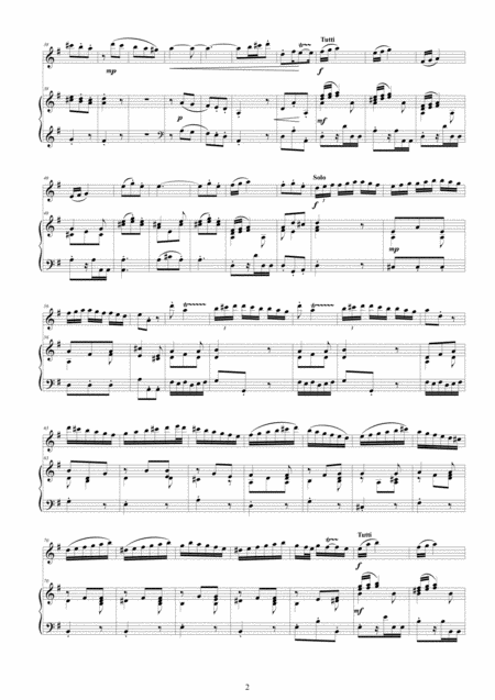 Vivaldi Flute Concerto No 4 In G Major Op 10 Rv 435 For Flute And Piano Page 2