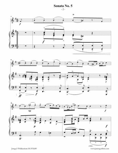 Vivaldi Sonata No 5 For Flute Piano Page 2