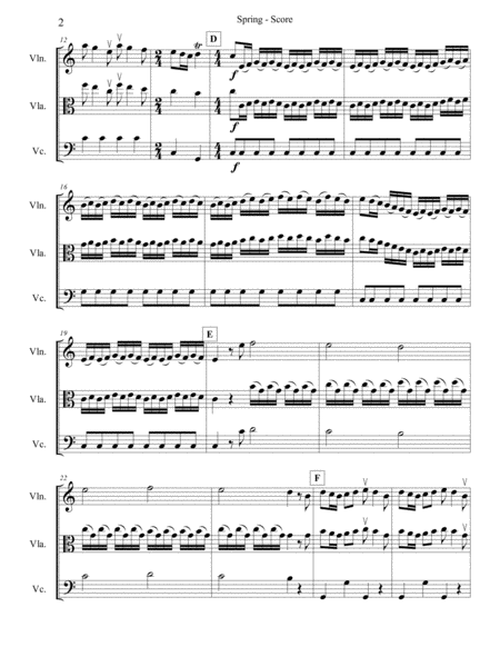 Vivaldi Spring Allegro For String Trio Page 2