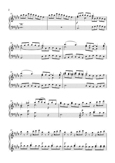 Vivaldi The Four Seasons Spring 3rd Mov Advanced Intermediate Piano Page 2