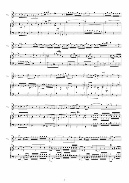 Vivaldi Violin Concerto In G Minor Rv 316 Op 4 No 6 For Violin And Piano Page 2