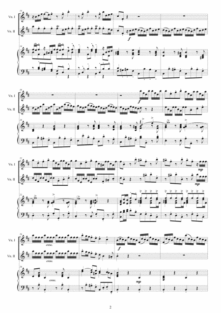 Vivaldi Violin Concerto No 10 In B Minor Rv 580 Op 3 For Two Violins And Piano Page 2