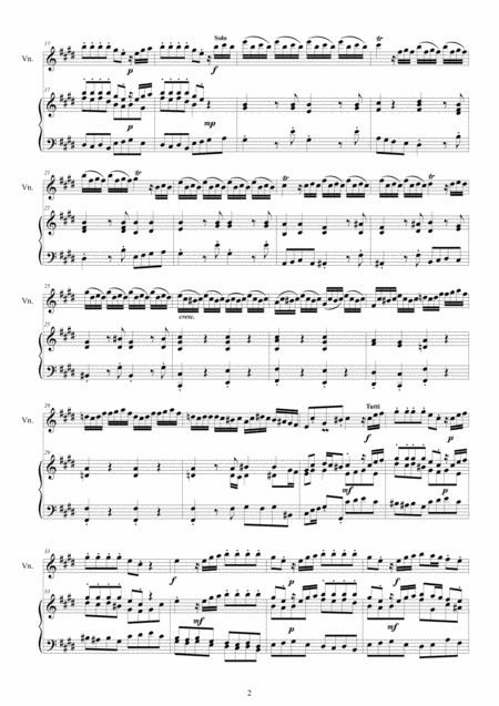 Vivaldi Violin Concerto No 12 In E Major Rv 265 Op 3 For Violin And Piano Page 2