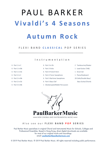 Vivaldis 4 Seasons Autumn Rock Flexi Band Score And Parts Page 2