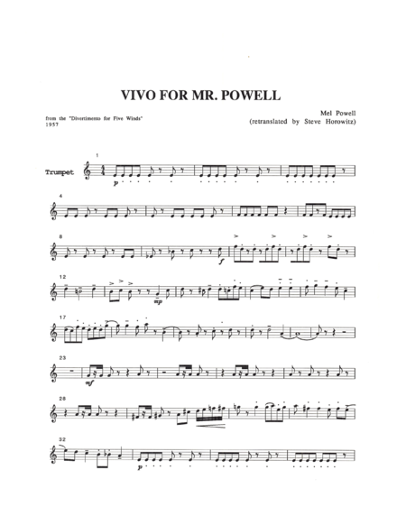 Vivo For Mr Powell Parts Page 2