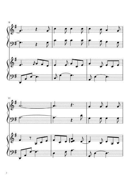 Von Guten Machten Wunderbar Geborgen Easy Student Teacher Piano Duet Page 2