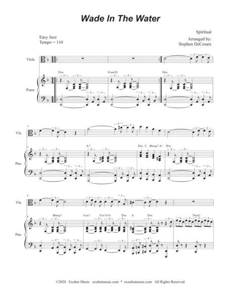 Wade In The Water Viola Solo And Piano Page 2