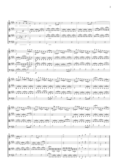 Wagner From Tannhauser Overture For String Quartet Cw002 Page 2