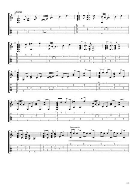 Waiting For Love Fingerstyle Guitar Page 2