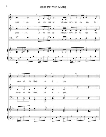 Wake Me With A Song Choir Includes Unlimited License To Copy Page 2