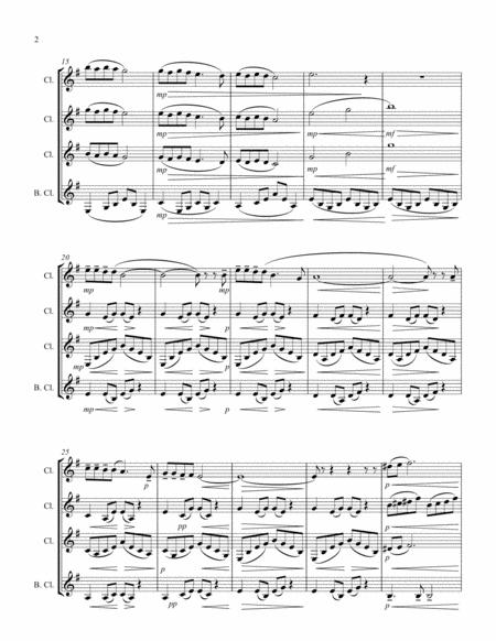 Walking In The Air For Clarinet Quartet By Howard Blake Arranged Genessa West Page 2