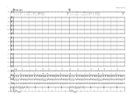 Walking On Sunshine Vocal With Big Band Page 2