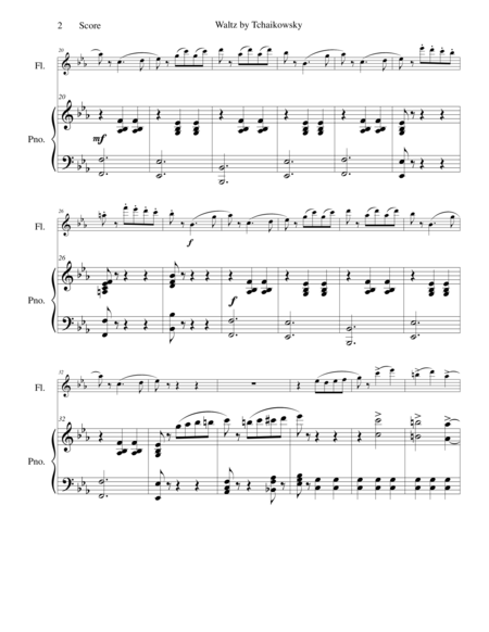 Waltz From Album For The Young For Flute And Piano Page 2