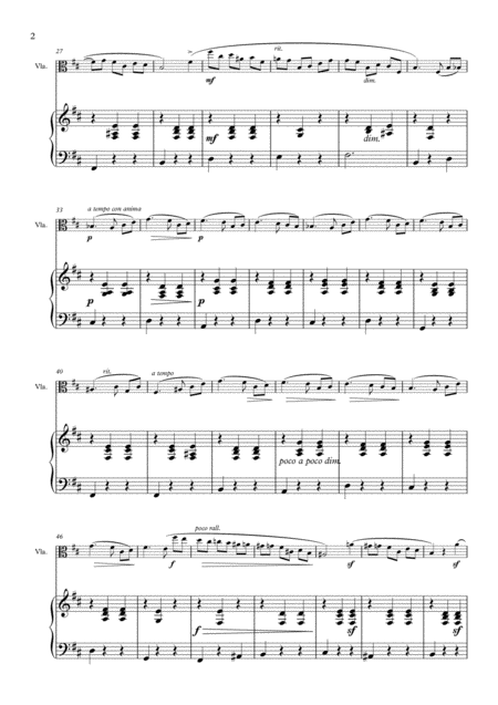 Waltz In B Minor For Viola And Piano Page 2