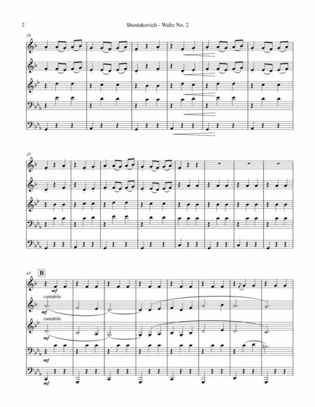 Waltz No 2 From Suite For Variety Stage Orchestra For Brass Quintet Page 2