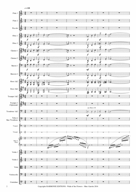 Waltz Of The Flowers Nutcracker Tchaikovsky Arranged For Full Modern Orchestra By Marc Garetto Page 2