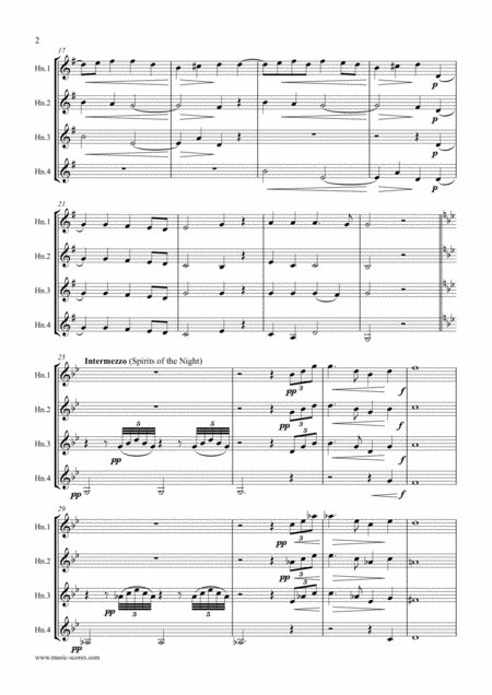 Watchmans Song Op 12 No 3 4 French Horns Page 2