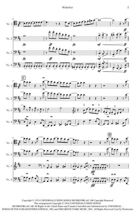 Waterloo Cello Quartet Page 2