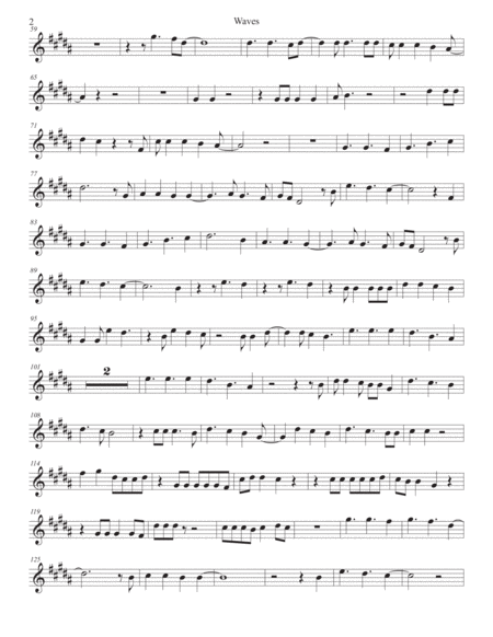 Waves Alto Sax Original Key Page 2