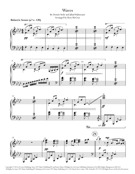 Waves Piano Solo Page 2